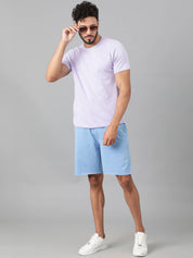 KOTTY  Solid Men Blue Casual Shorts