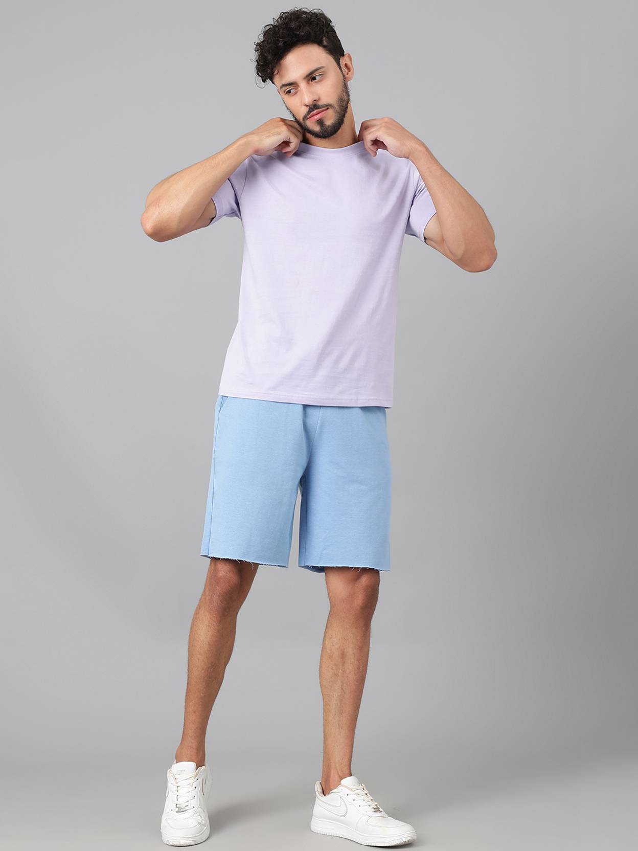 KOTTY  Solid Men Blue Casual Shorts