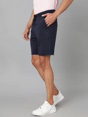 KOTTY  Solid Men Dark Blue Casual Shorts