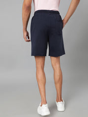 KOTTY  Solid Men Dark Blue Casual Shorts