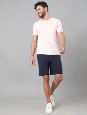 KOTTY  Solid Men Dark Blue Casual Shorts