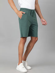 KOTTY  Solid Men Green Casual Shorts