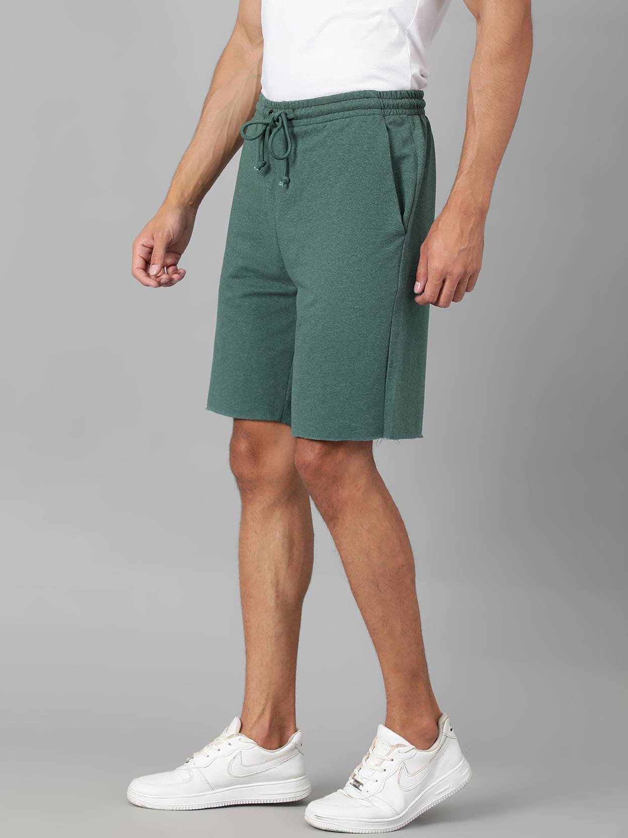 KOTTY  Solid Men Green Casual Shorts