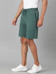 KOTTY  Solid Men Green Casual Shorts