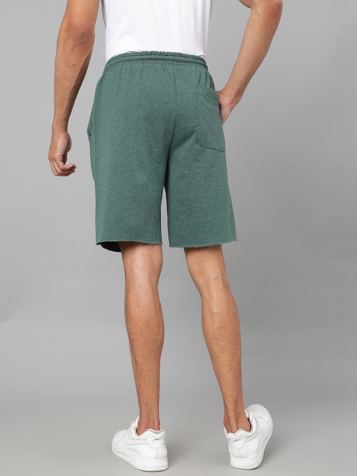 KOTTY  Solid Men Green Casual Shorts
