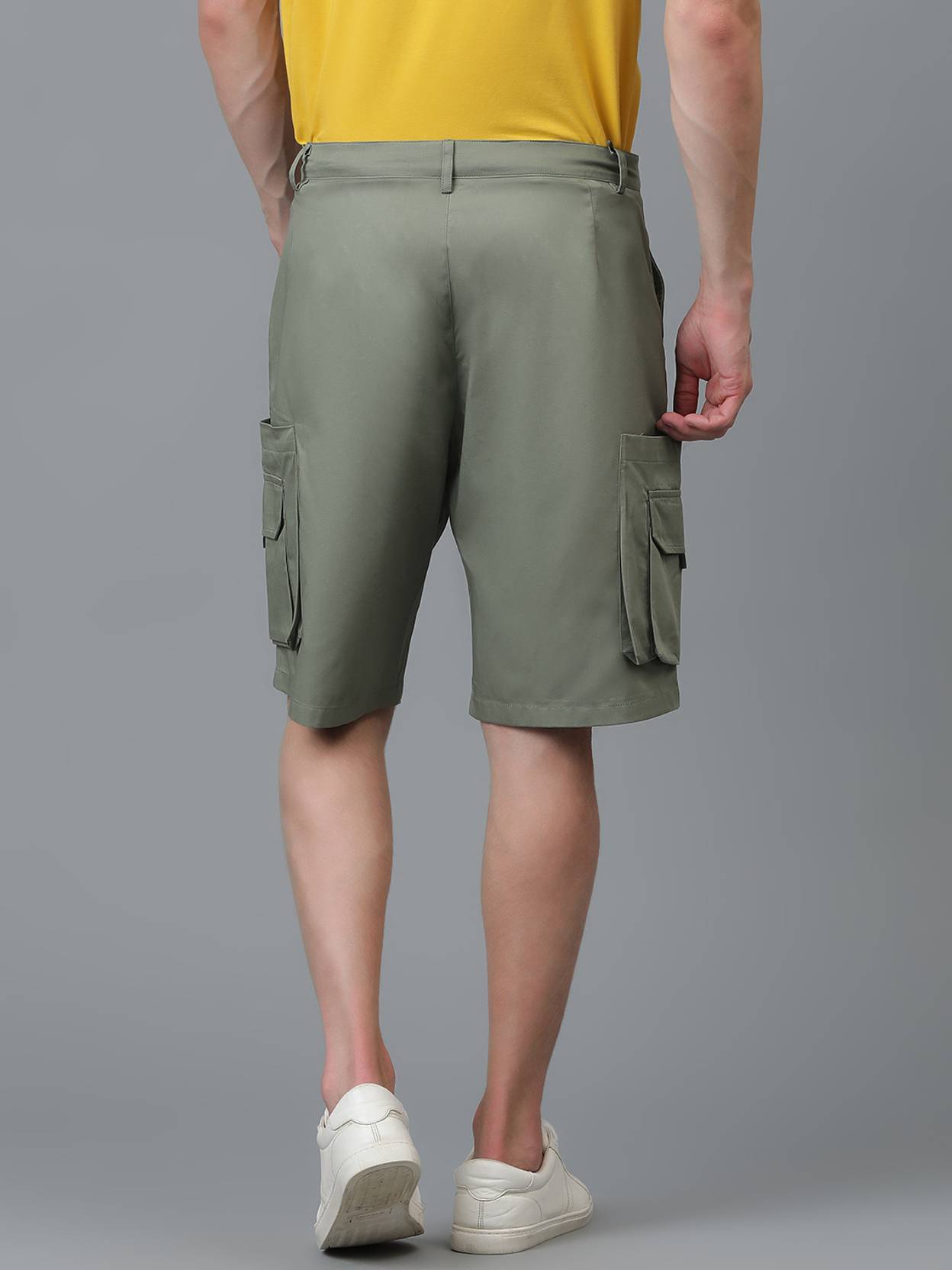 KOTTY  Solid Men Green Regular Shorts