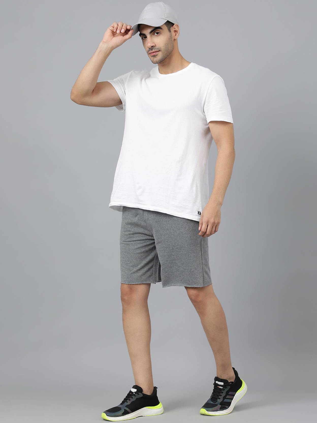 KOTTY  Solid Men Grey Casual Shorts