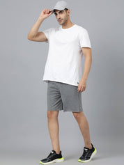 KOTTY  Solid Men Grey Casual Shorts