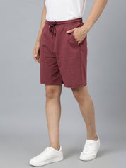 KOTTY  Solid Men Maroon Casual Shorts