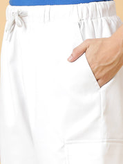 KOTTY  Solid Men White Cargo Shorts