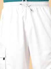 KOTTY  Solid Men White Regular Shorts