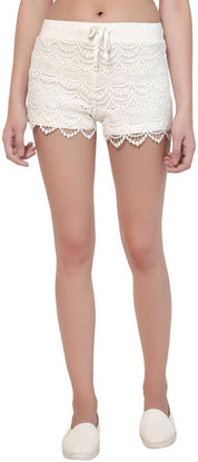 KOTTY  Solid Women Beige Regular Shorts