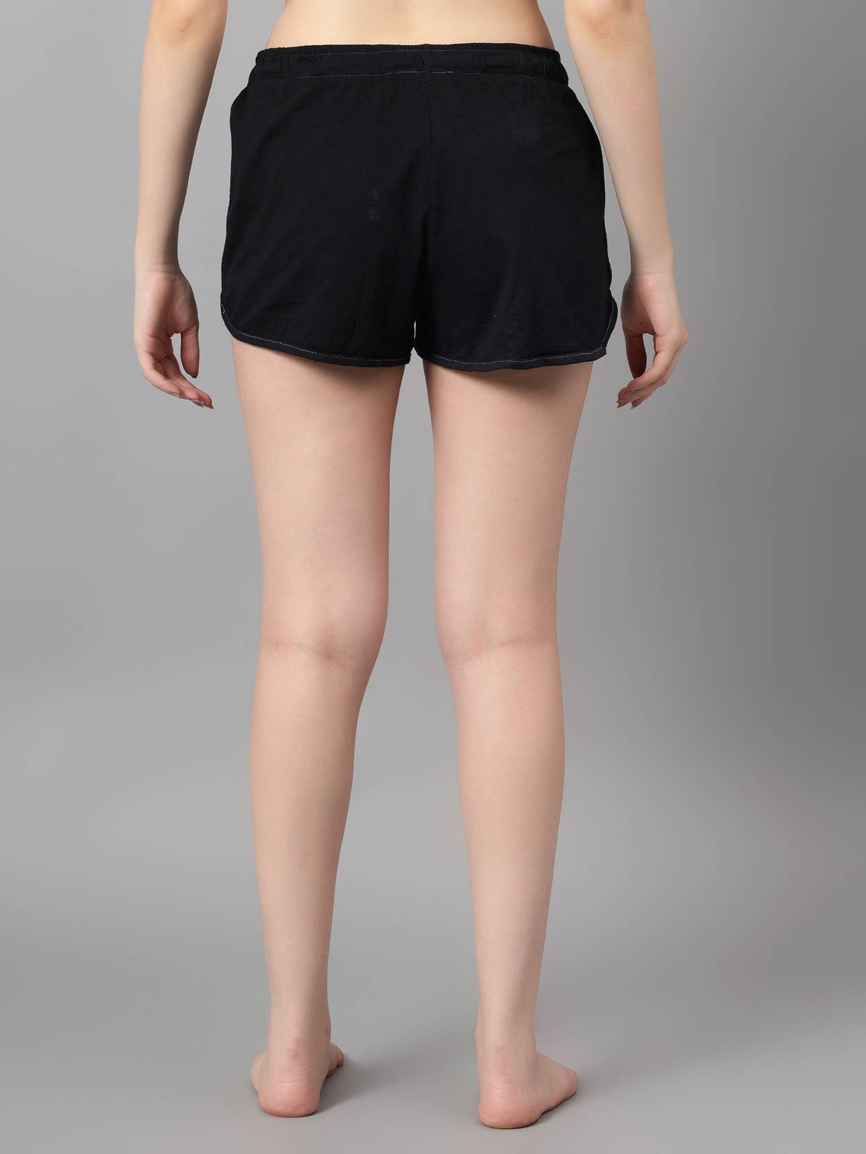 KOTTY  Solid Women Black Casual Shorts