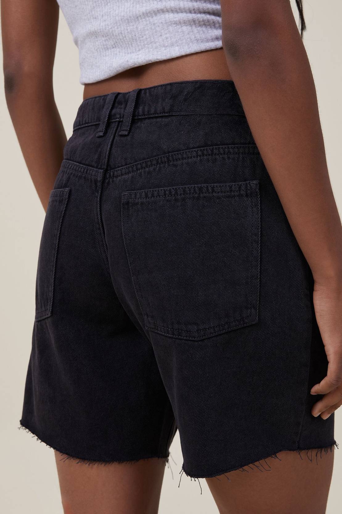 KOTTY  Solid Women Black Denim Shorts