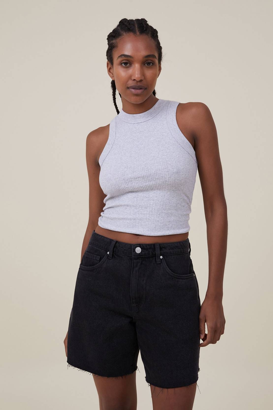 KOTTY  Solid Women Black Denim Shorts