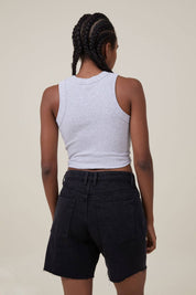 KOTTY  Solid Women Black Denim Shorts