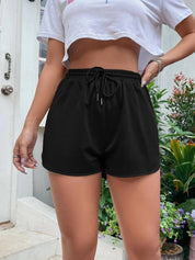 KOTTY  Solid Women Black Regular Shorts