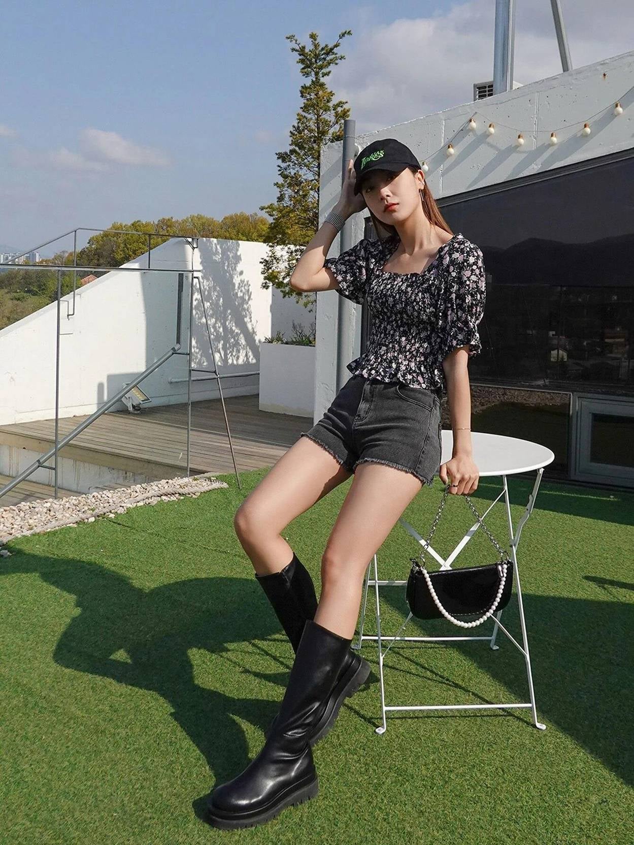 KOTTY  Solid Women Black Regular Shorts