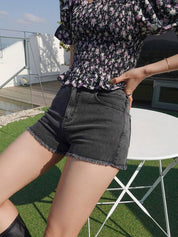 KOTTY  Solid Women Black Regular Shorts