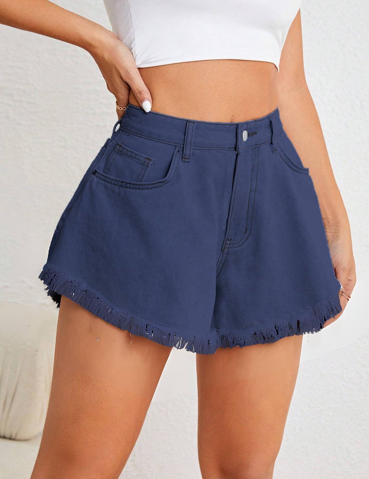 SolidWomenBlueCasualShorts-2_jpg.jpg