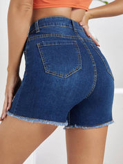 KOTTY  Solid Women Blue Regular Shorts