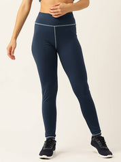 KOTTY  Solid Women Dark Blue Tights