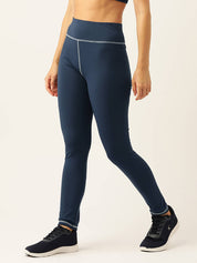 KOTTY  Solid Women Dark Blue Tights