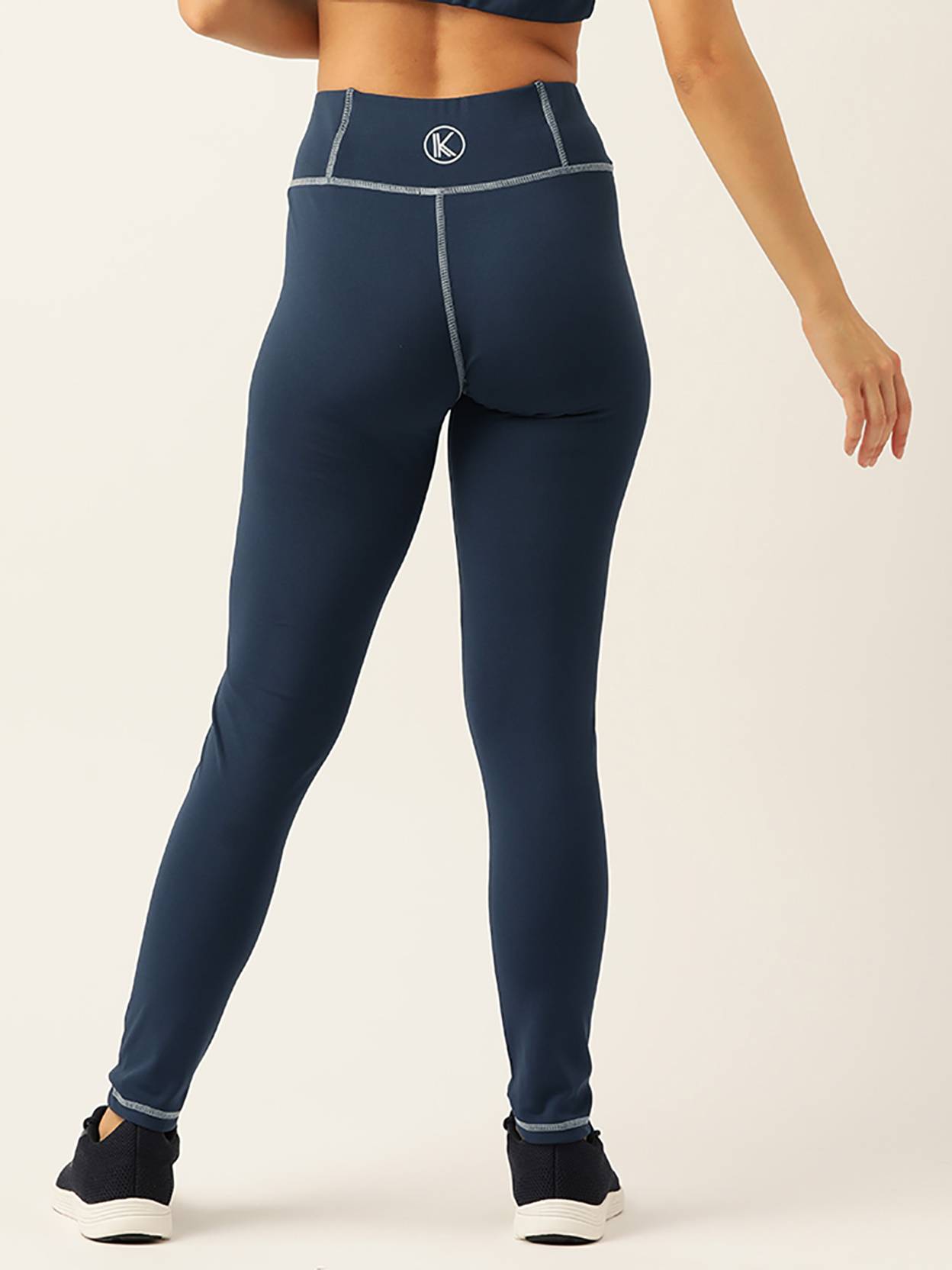 KOTTY  Solid Women Dark Blue Tights
