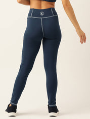 KOTTY  Solid Women Dark Blue Tights