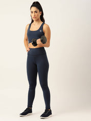 KOTTY  Solid Women Dark Blue Tights