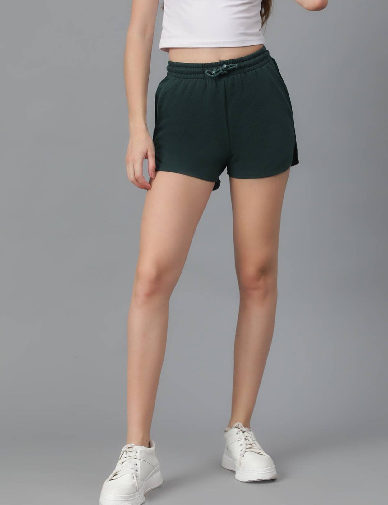 SolidWomenDarkGreenRegularShorts-0_jpg.jpg