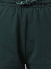 KOTTY  Solid Women Dark Green Regular Shorts
