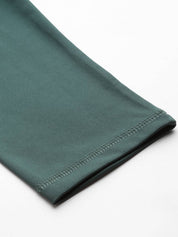 KOTTY  Solid Women Dark Green Tights