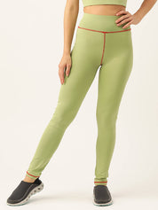 KOTTY  Solid Women Green Tights