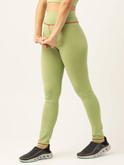 KOTTY  Solid Women Green Tights