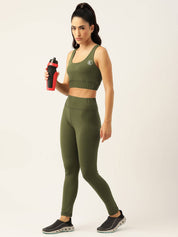 KOTTY  Solid Women Green Tights