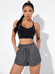 KOTTY  Solid Women Grey Regular Shorts