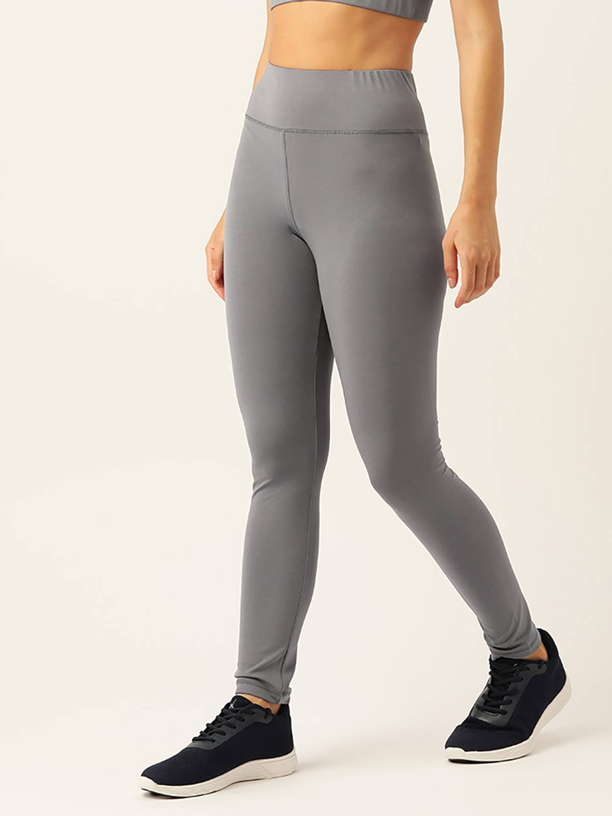 KOTTY  Solid Women Grey Tights