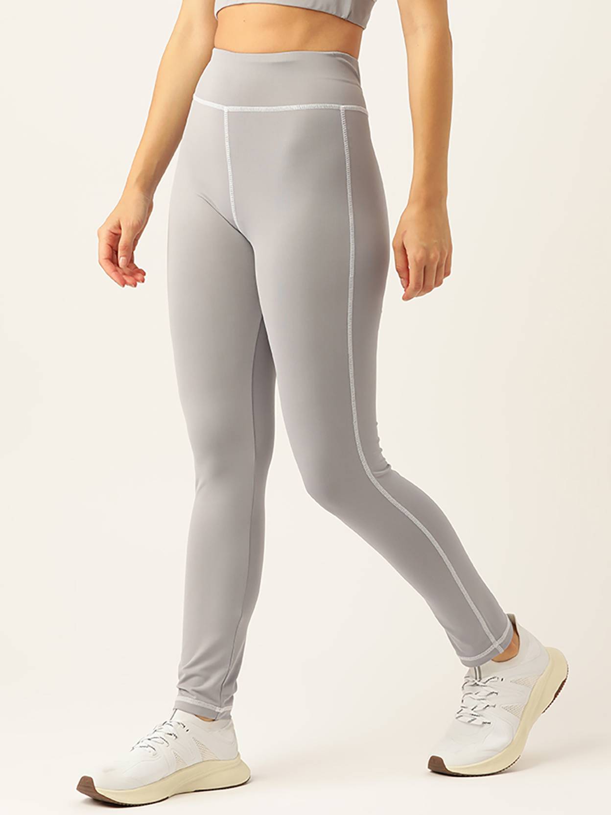KOTTY  Solid Women Grey Tights