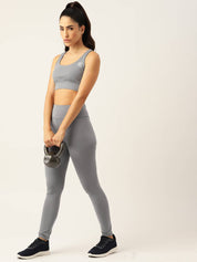 KOTTY  Solid Women Grey Tights