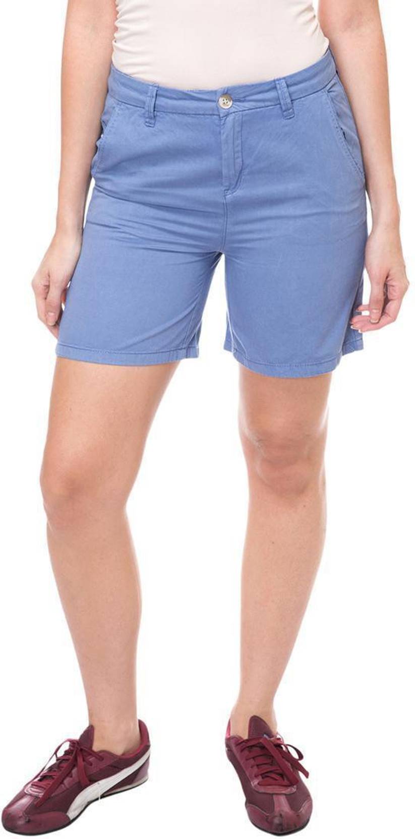 KOTTY  Solid Women Light Blue Denim Shorts