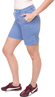 KOTTY  Solid Women Light Blue Denim Shorts