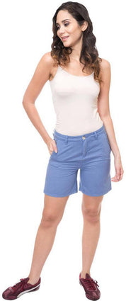KOTTY  Solid Women Light Blue Denim Shorts