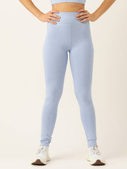 KOTTY  Solid Women Light Blue Tights