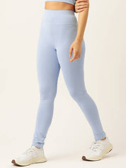 KOTTY  Solid Women Light Blue Tights