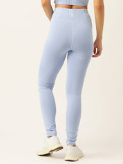 KOTTY  Solid Women Light Blue Tights