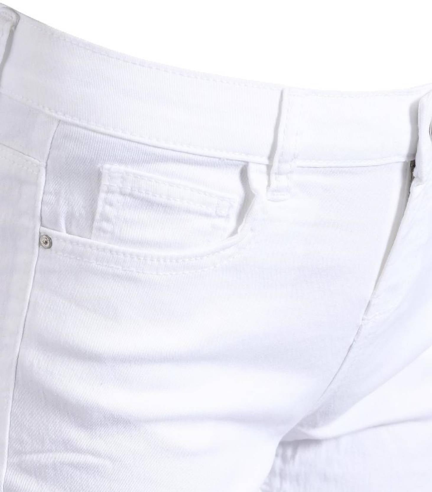 KOTTY  Solid Women White Denim Shorts