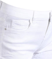 KOTTY  Solid Women White Denim Shorts