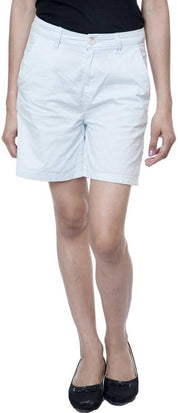 KOTTY  Solid Women White Regular Shorts