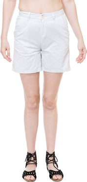KOTTY  Solid Women White Regular Shorts